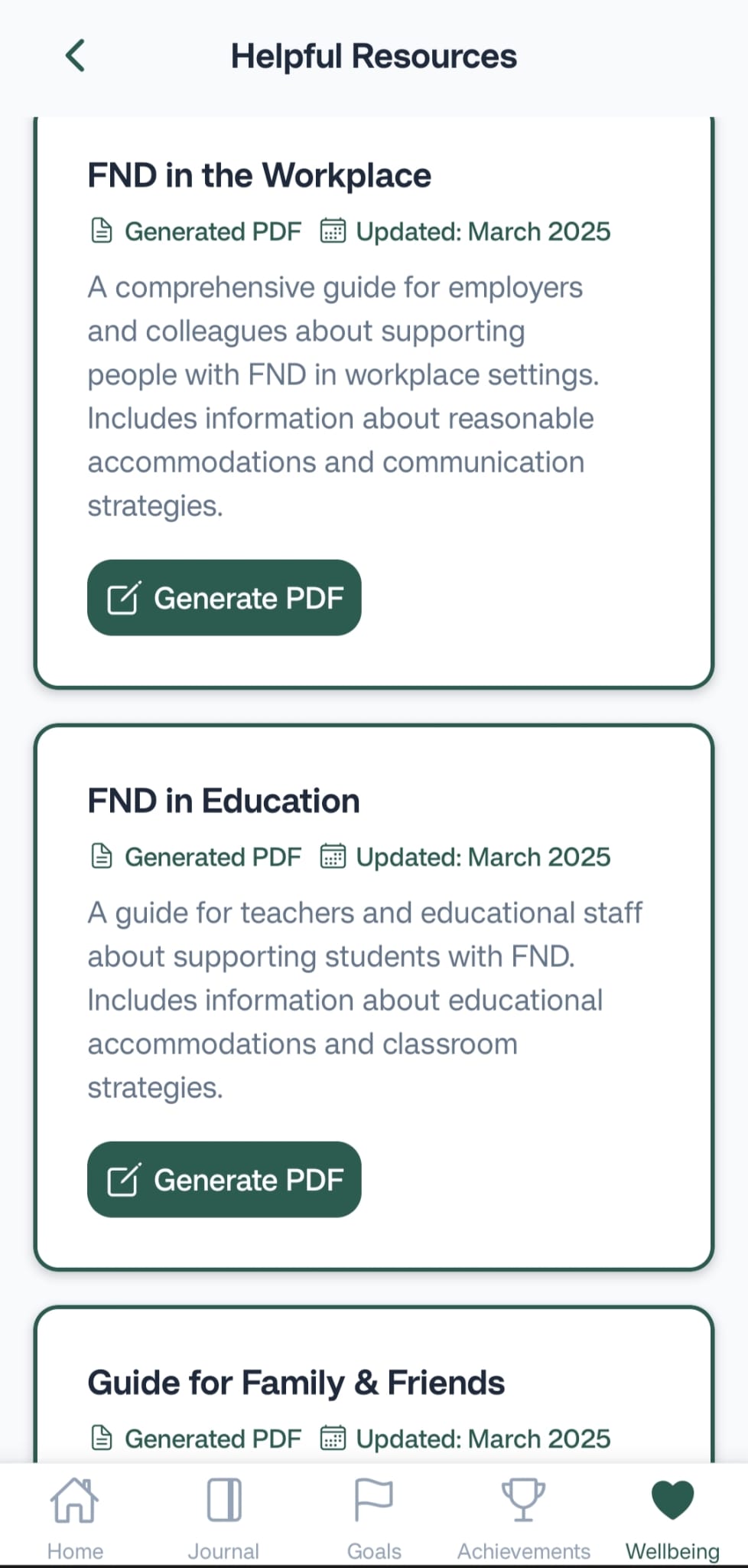 FND Forward Dashboard Screen