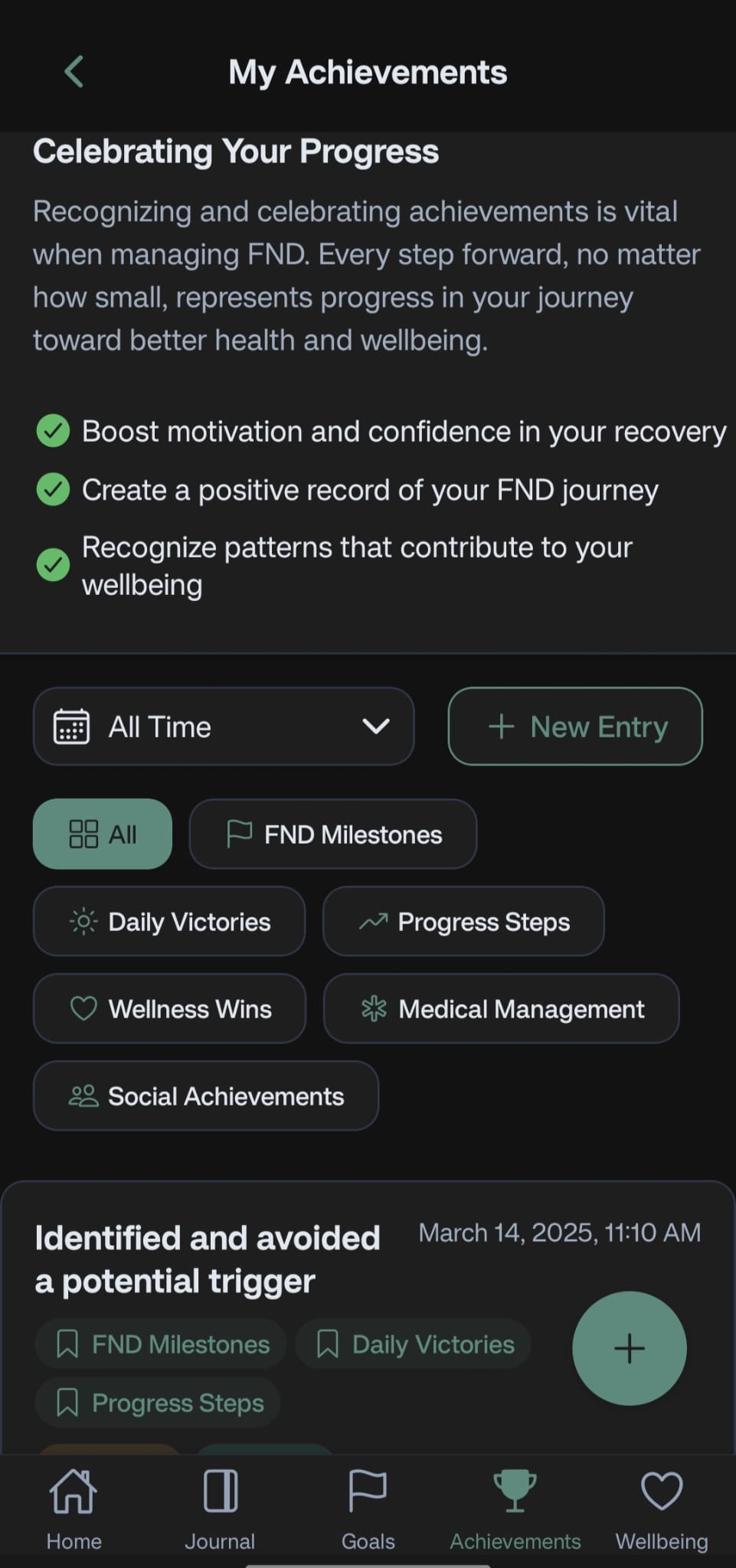 FND Forward Community Support Screen
